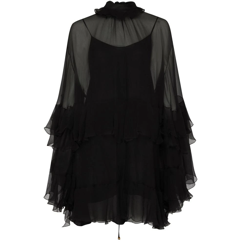 Chloé Ruched chiffon mini dress 2