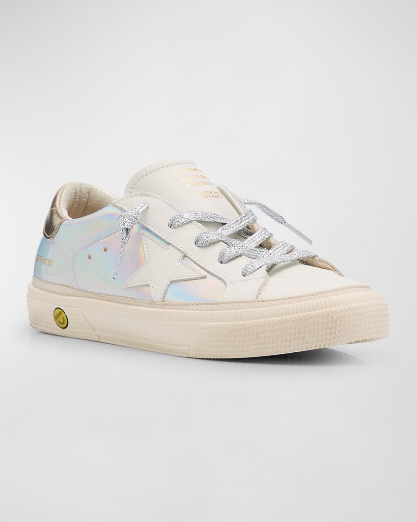 Golden Goose Girl's May Holographic Low Top Sneakers, Toddlers/Kids