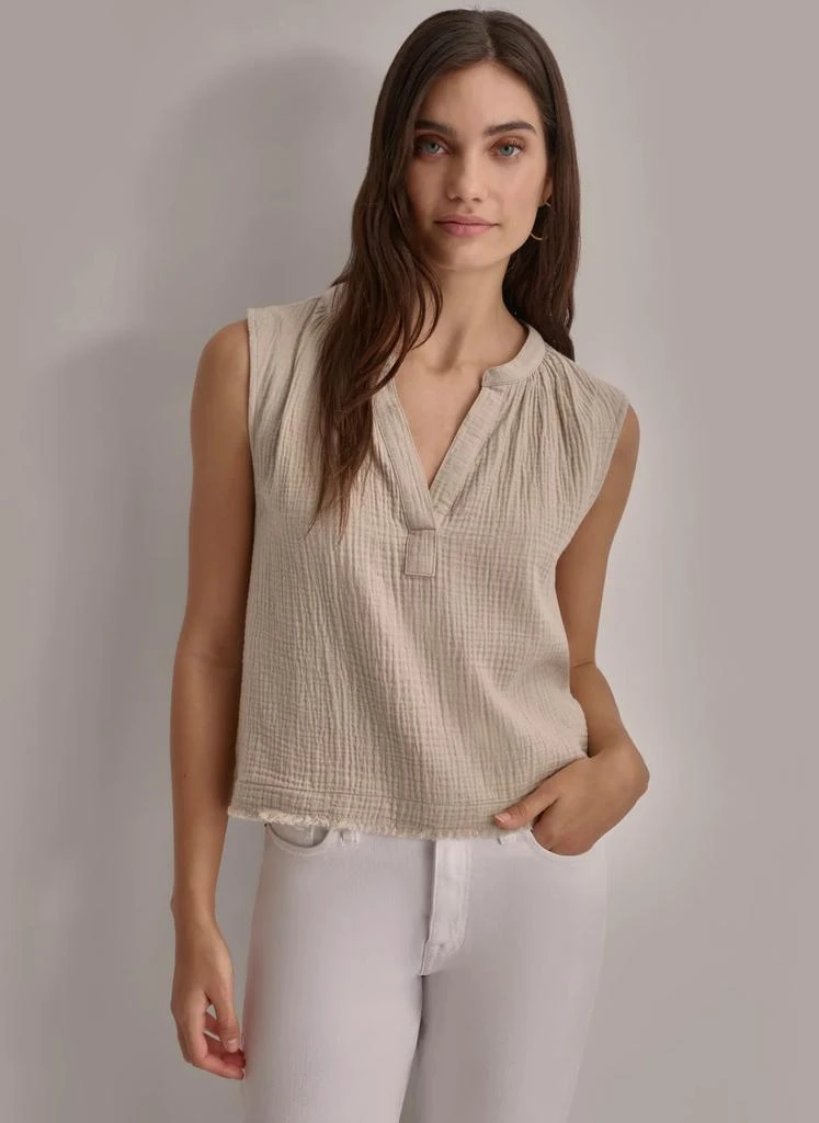 DKNY DOUBLE CREPE GAUZE SHIRT 1