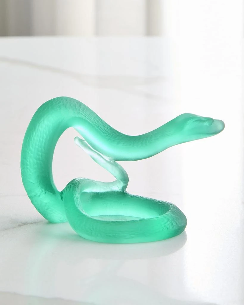 Daum Horoscope Snake Leaded Crystal Statue 2