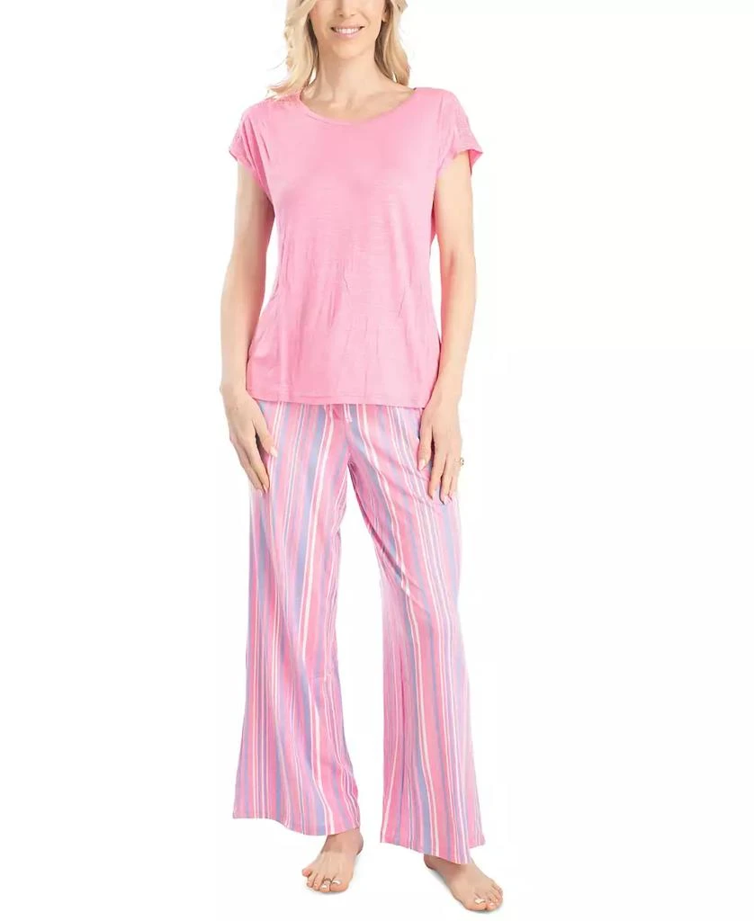 MUK LUKS Women's 2-Pc. Sunny Style Pajamas Set 1