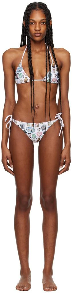 Ashley Williams White Cats Bikini 1