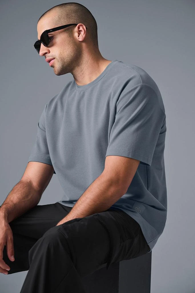 Alo Double Take Short Sleeve - Steel Grey 4