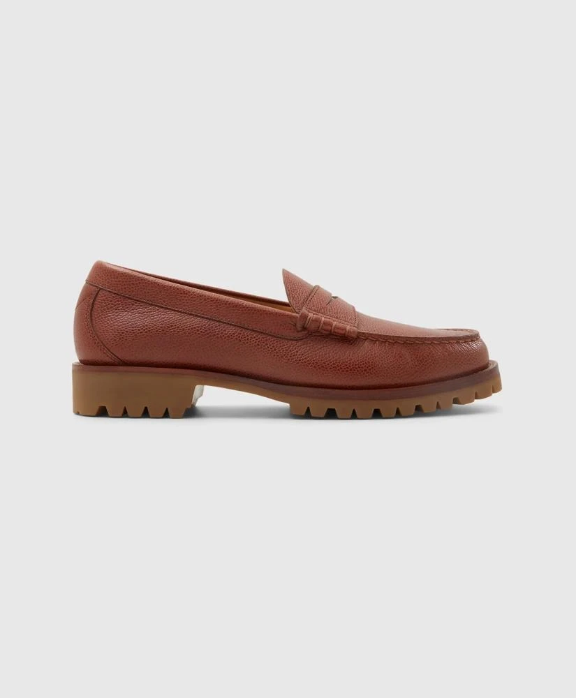 Brooks Brothers Leather Penny Loafer with Lug Sole 3