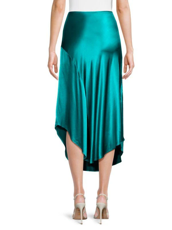 asymmetrical skirts and dresses Ruffle Maxi Skirt with Asymmetric Hem S / Black / 04398 main image 1
