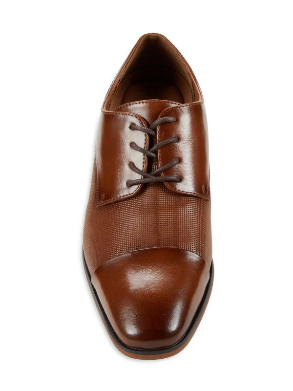 GUESS‎ Shelly-R Mens Dress Shoes Brown Cap Toe Textured Derby GMSHELLY-R Size 10 GUESS Men main image 2
