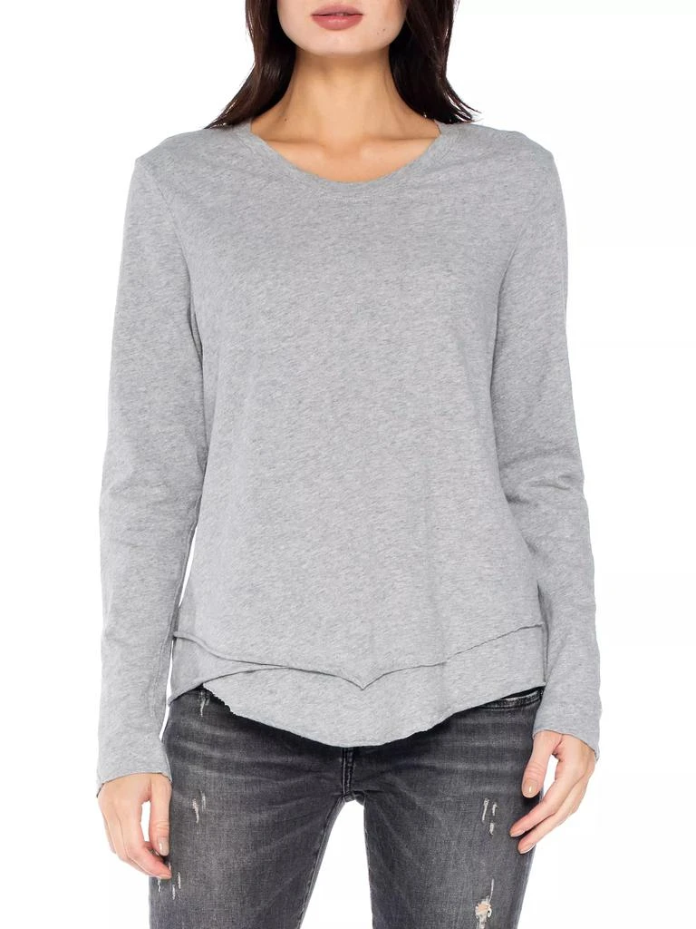 Wilt Long Sleeve Mock Layer Tee 3