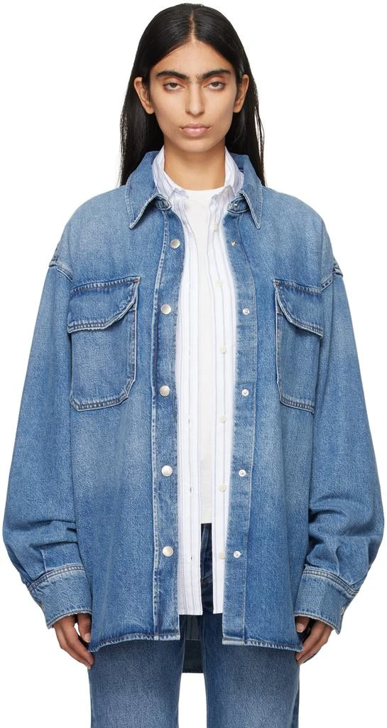 AGOLDE Blue Camryn Denim Shirt 1