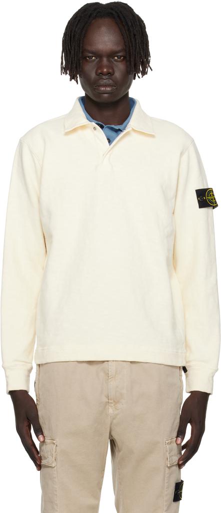 Shop Off-White 6100054 Vanisé Brushed Heavy Cotton Jersey Polo on