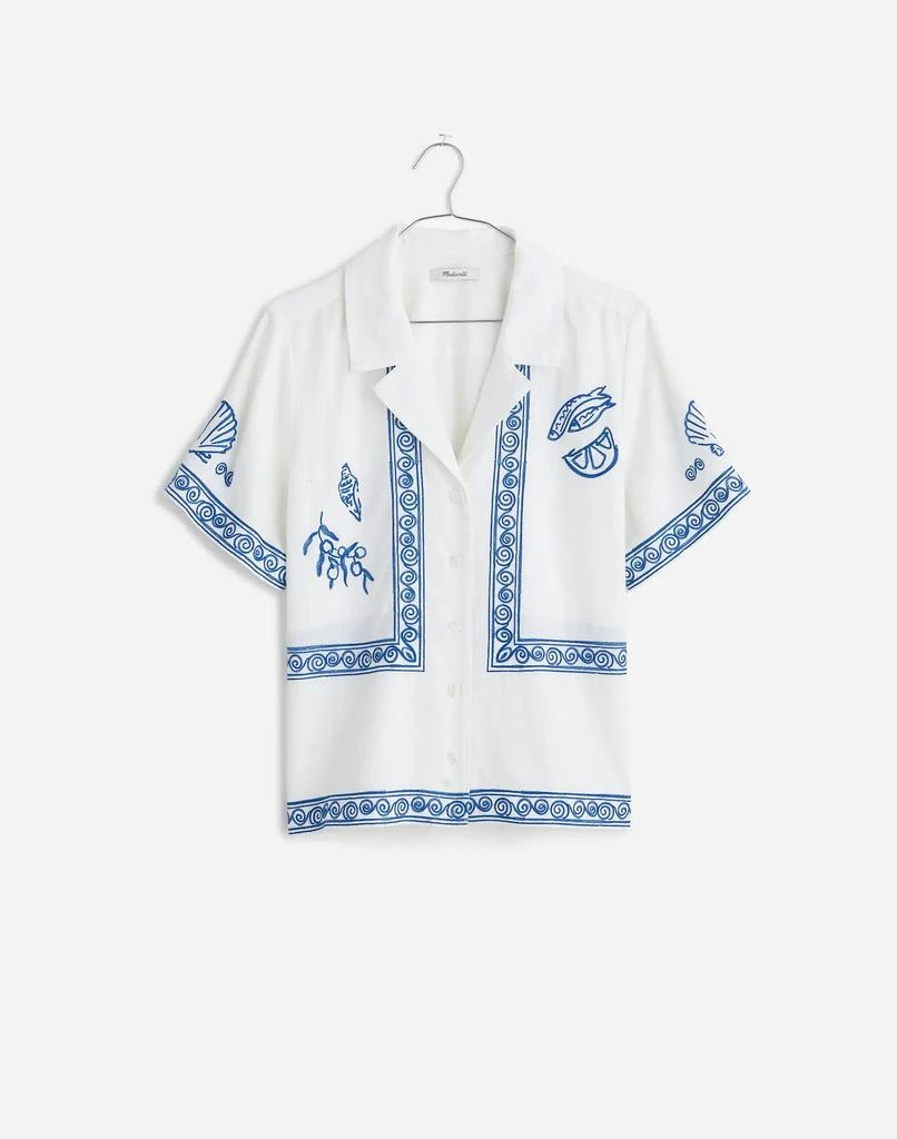 Madewell Madewell x Lisa Says Gah! Embroidered Button-Front Shirt 6