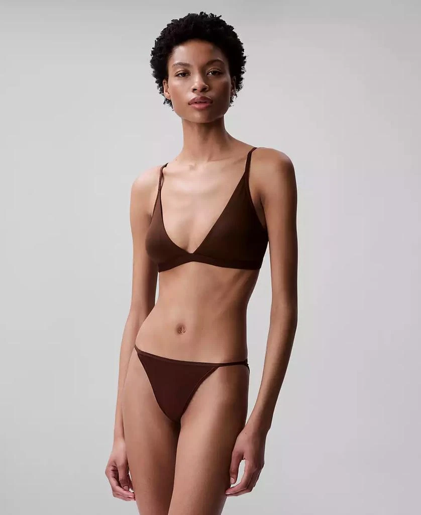 Calvin Klein Women's Form To Body Lightly Lined Triangle Bralette QF6758 3