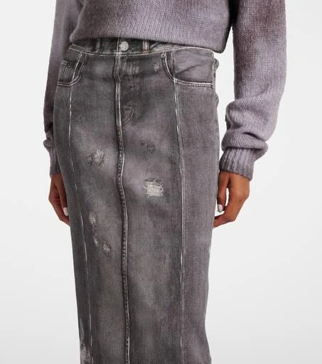 Acne Studios Denim midi skirt 4