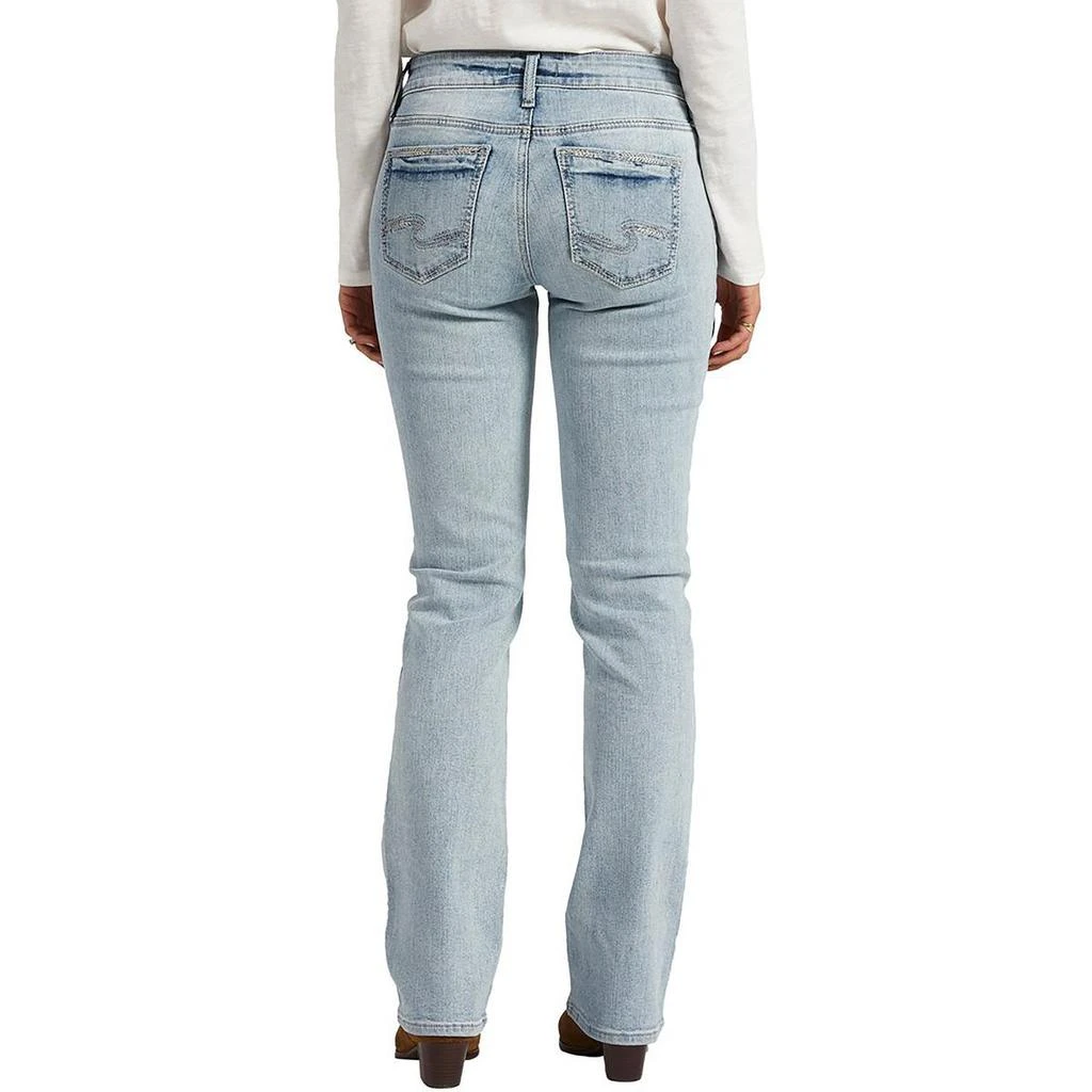 Silver Jeans Elyse Womens Curvy Fit Slim Bootcut Jeans 2