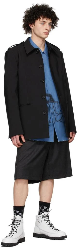We11done Black Regular Collar Jacket 4