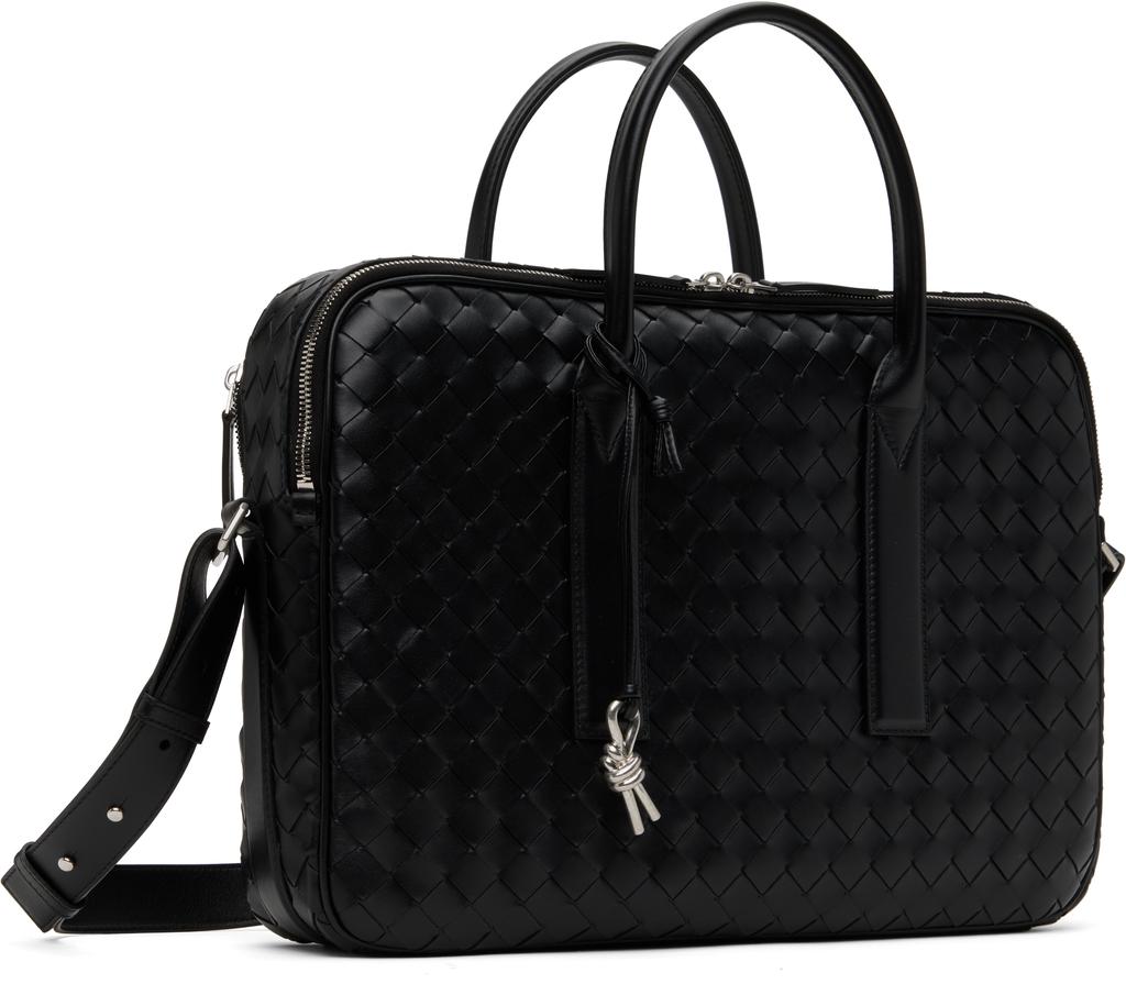 Bottega Veneta Black Getaway Briefcase