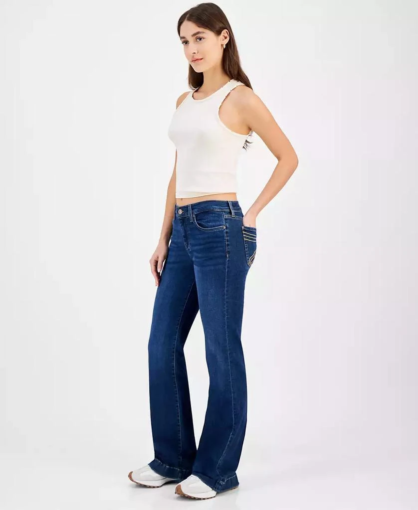 7 For All Mankind Women's Dojo Mid-Rise Flare-Leg Jeans 3