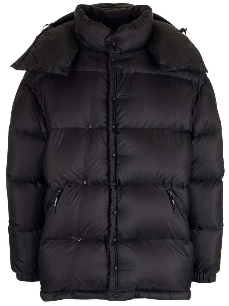 Moncler Moncler X HYKE Logo Detailed Zip-Up Hooded Puffer Jacket 1