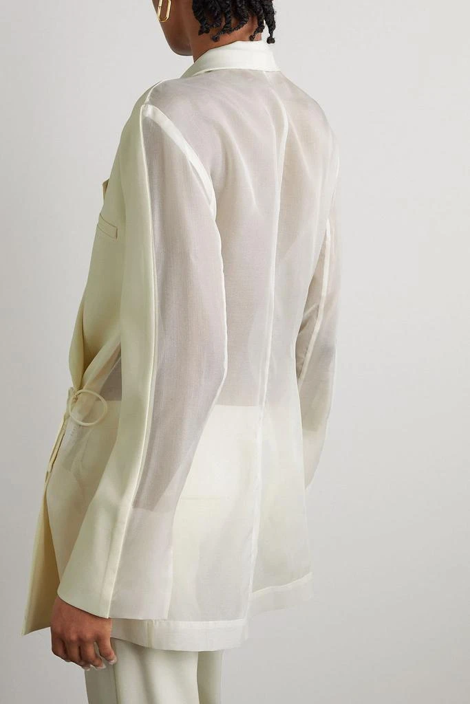 Esse Studios Aire wool-blend and organza blazer 4