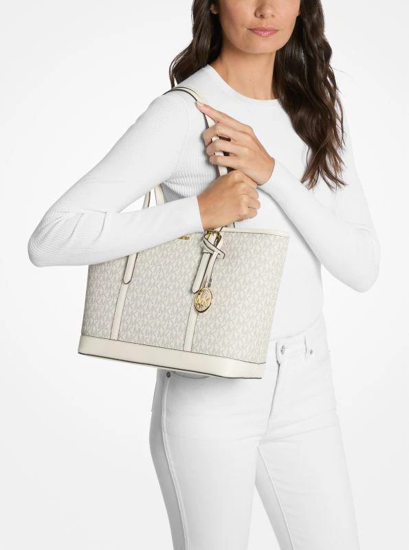 Michael Kors Jet Set Travel Small Logo Top-Zip Tote Bag 3