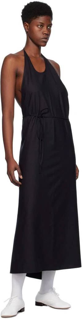 Baserange Black Apron Maxi Dress 4