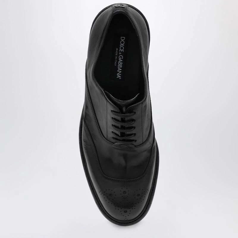 Dolce & Gabbana Washed black calfskin lace-up shoe 3
