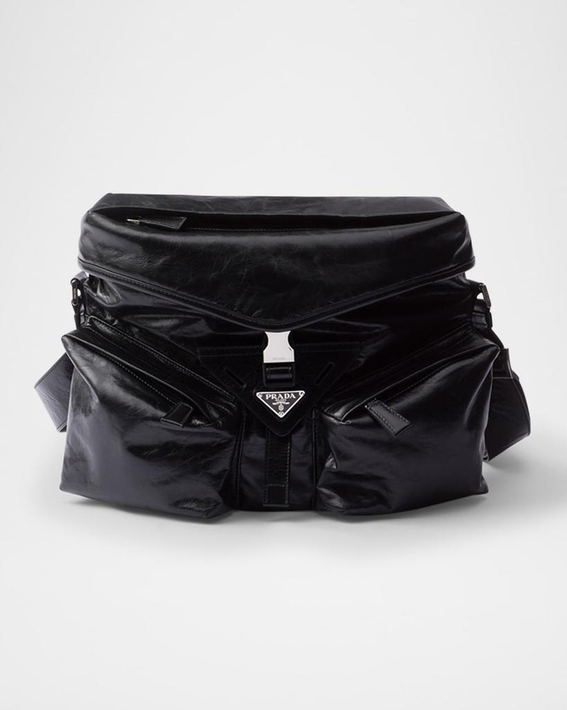 【関税込み】PRADA medium crossbody bag in Re-Nylon and suede Prada Medium Re-Nylon and Suede Shoulder Bag - Shoulder Bags