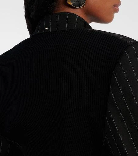 Max Mara Utopia pinstripe cropped blazer 6