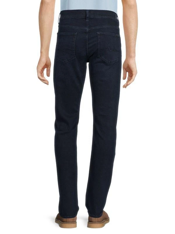 7 For All Mankind Slimmy Dark Wash Slim Straight Jeans 2
