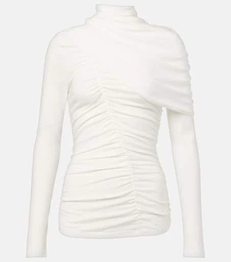 Magda Butrym Draped cotton blouse 1