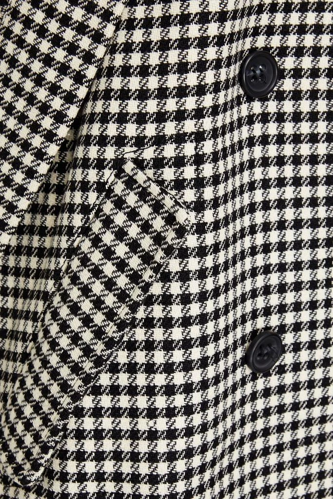 RED Valentino Double-breasted houndstooth tweed cape 4
