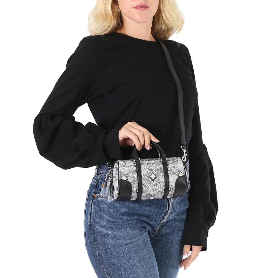 MCM Vintage Jacquard Monogram Boston Bag 2