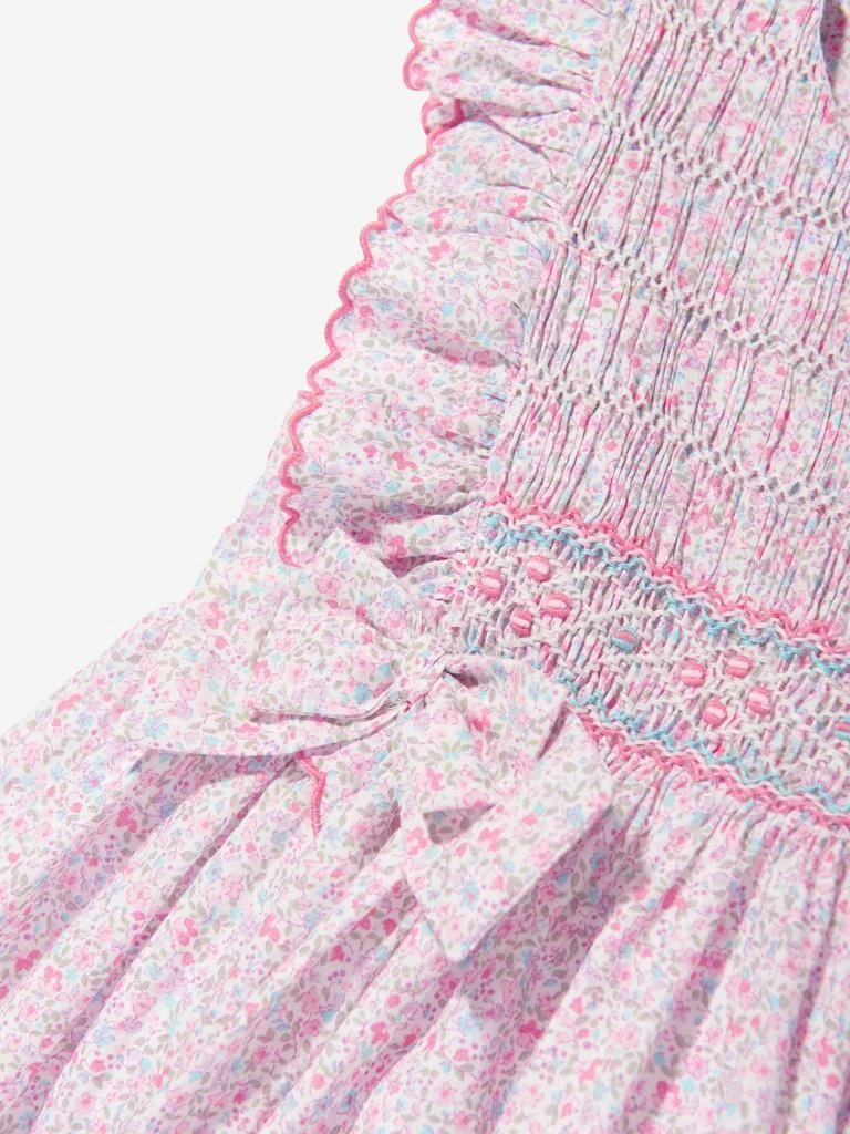 Sarah Louise Girls Floral Dress in Pink 3