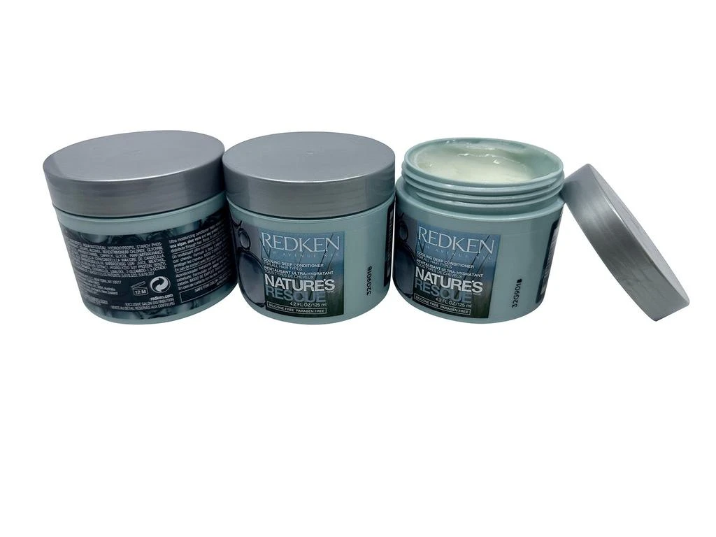 Redken Natures Rescue Cooling Deep Conditioner All Hair Types 4.2 OZ Set of 3 3