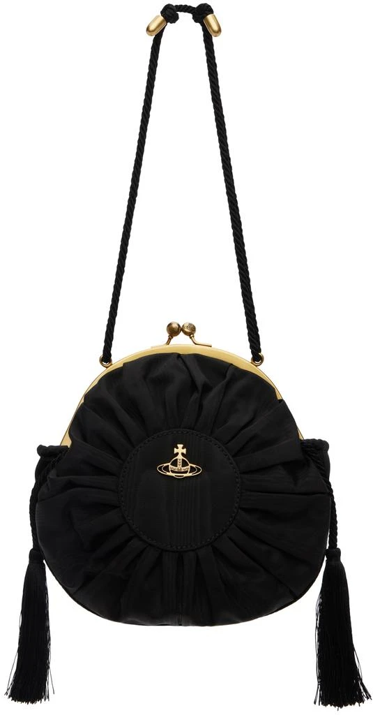 Vivienne Westwood Black Rosie Circle Frame Crossbody Bag 1