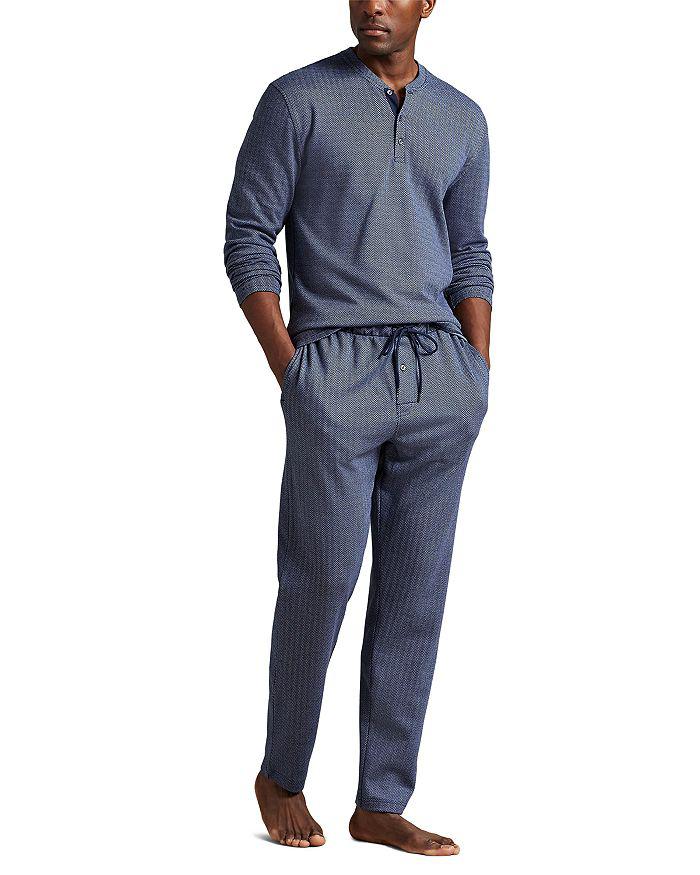 Ralph Lauren Jacquard Knit Herringbone Pajama Pants