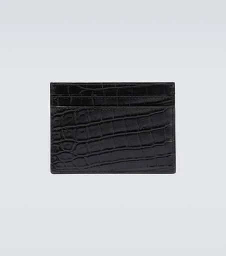 Yves Saint Laurent Croc-effect leather card holder 2