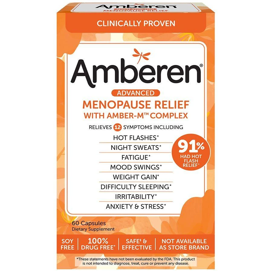Amberen Multi-Symptom Menopause Relief Capsules 1