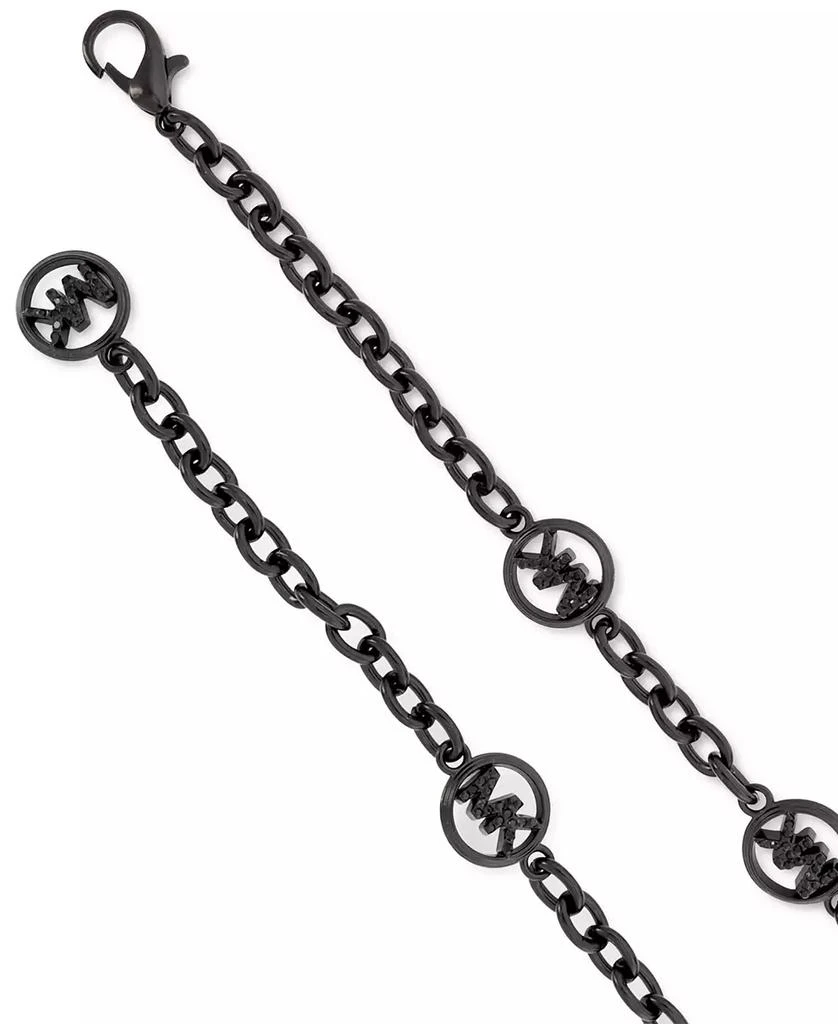 Michael Kors Women's Mini Chain Belt with Pave Logos 5
