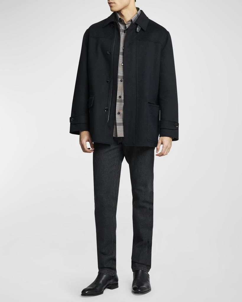 Brioni Men's Cashmere Double-Face Car Coat 2