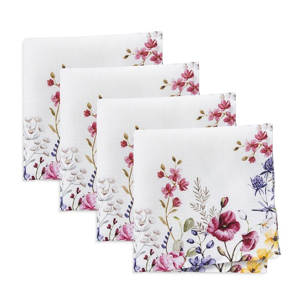 Elrene Home Fashions Wildflower Napkins, Set of 4 1