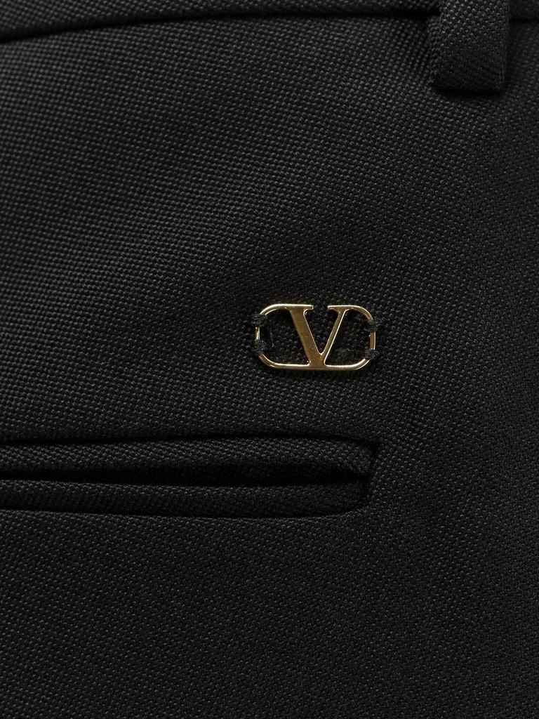 Valentino Valentino Logo Plaque Straight Leg Pants 3
