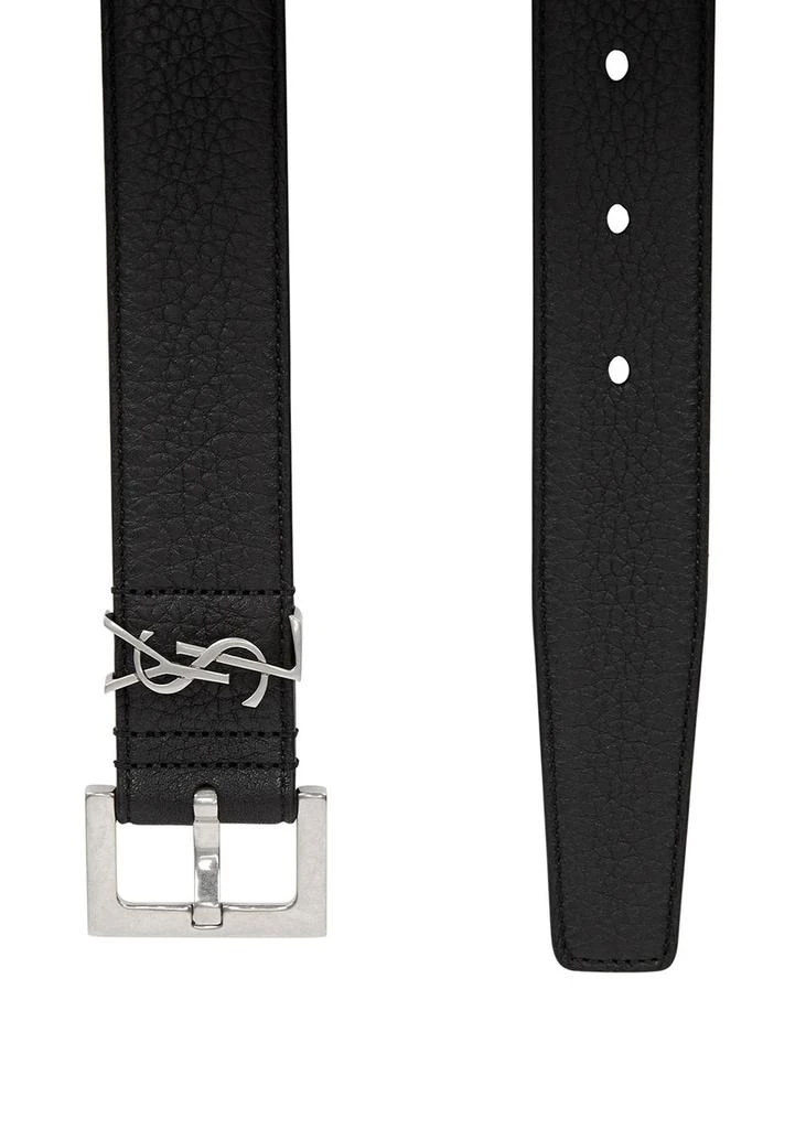 Yves Saint Laurent Monogrammed leather belt 3