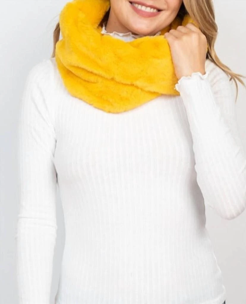 Riah Fashion Riah Fashion - Women's Faux Fur Infinity Scarf 5