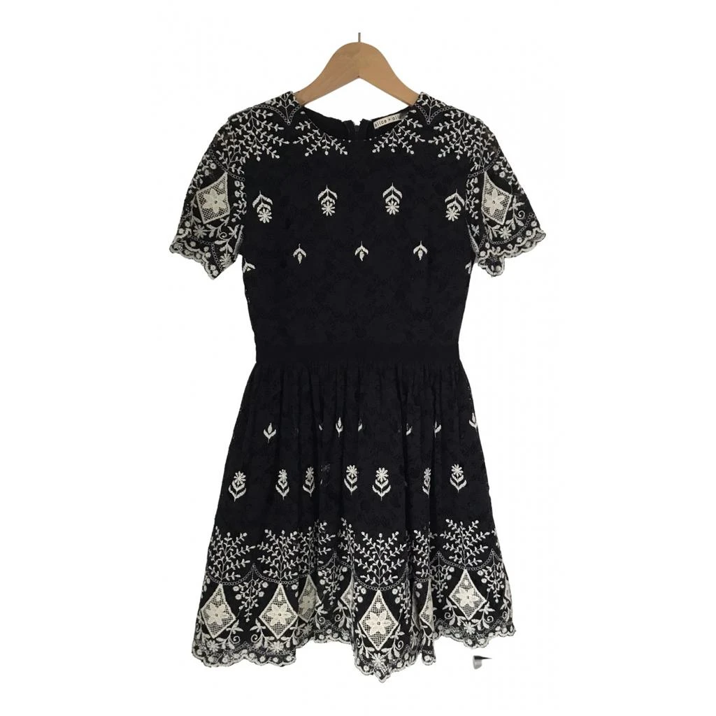 Alice & Olivia Lilliana Button Pleated Mini Dress