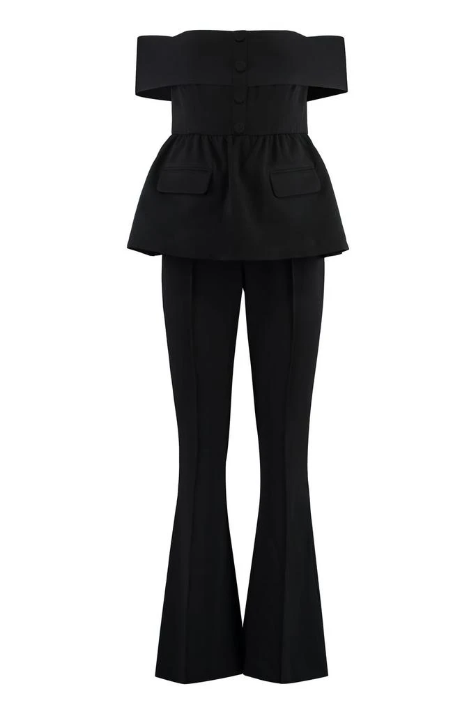 Self Portrait RUFFLED CREPE JUMPSUIT 1