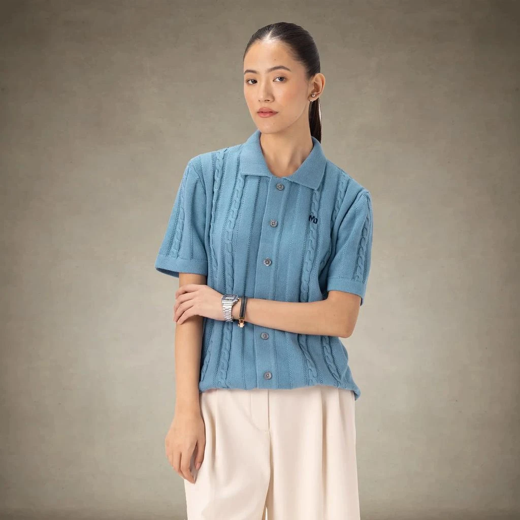 Members Only Women's JC Polo Cable Sweater 2