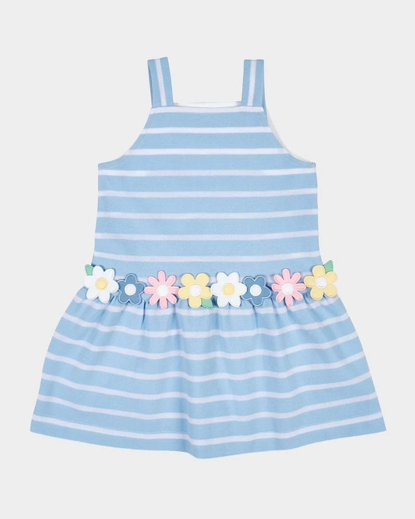 Florence Eiseman Girl
s Multicolor Flowers Stripe Knit Dress, Size 12M-8