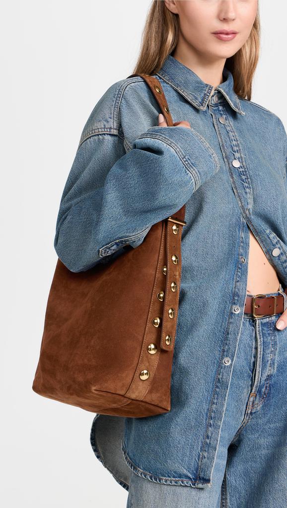 Madewell Stud Essentials Bucket Tote