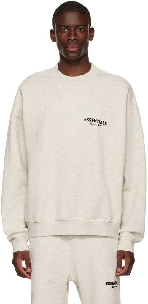 Fear of God ESSENTIALS Off-White Crewneck Sweatshirt 1