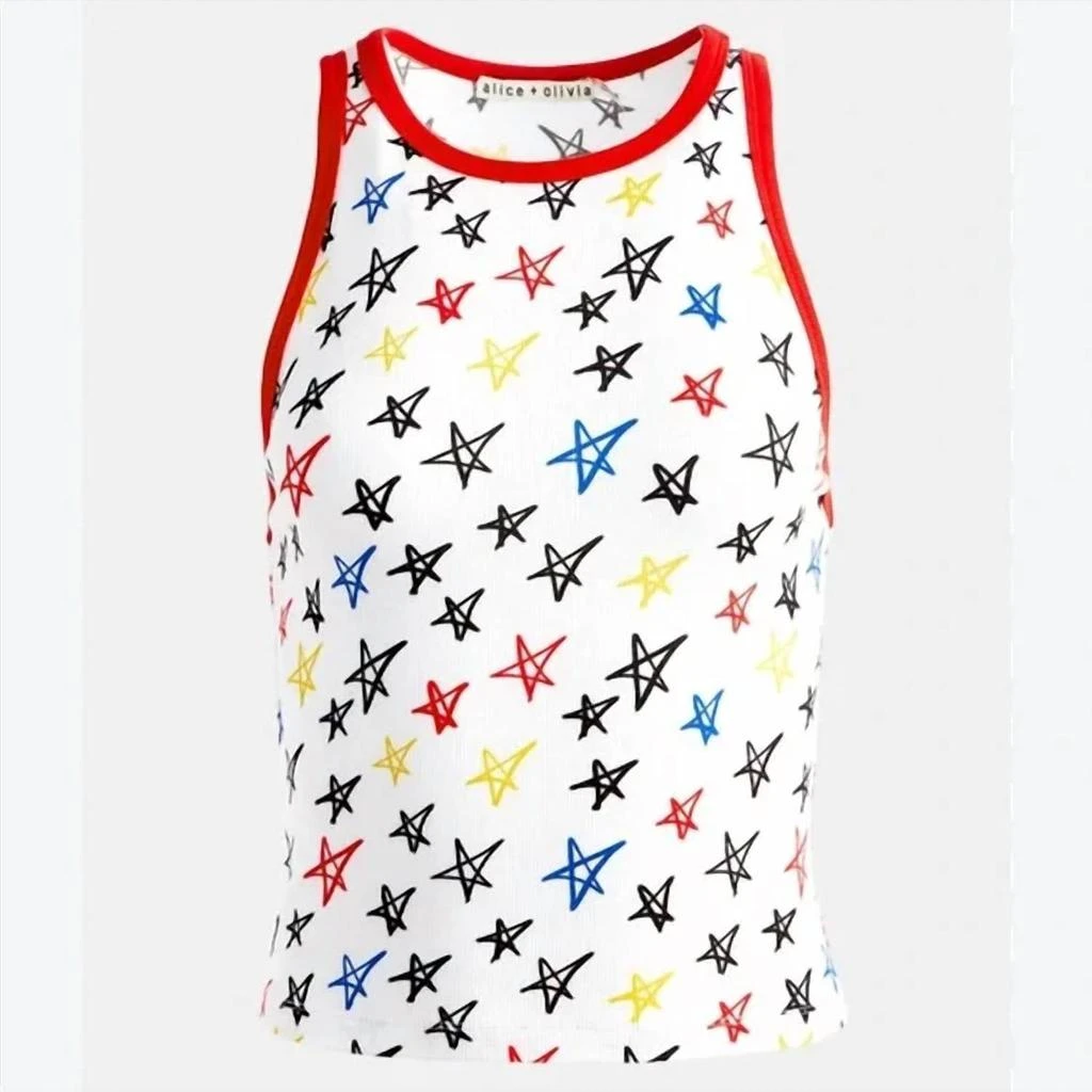 Alice + Olivia Alice + Olivia - Stars Allen Ribbed Knit Tank Top 5